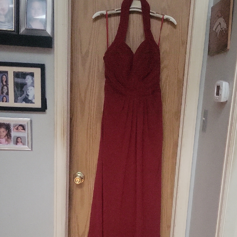 Ever Pretty Deep Red Backless Dress